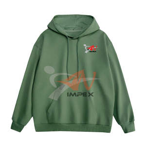 Sweat-shirts en jersey de mélange de coton et de polyester 180 GSM pour hommes, streetwear, poche unie avec logo personnalisé, faible MOQ, livraison rapide, usine OEM - Product Image 1