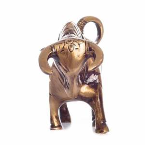 รูปปั้นวัวทองเหลือง kamdhenu ของตกแต่งบ้านที่หรูหรา - Product Image 2