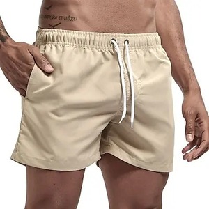 Short de bain homme 100% coton à séchage rapide avec poches respirantes à cordon de serrage pour le surf et la plage pour l'été - Product Image 4