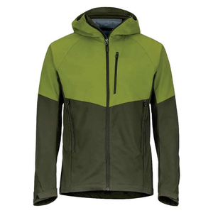 <b>Hooded</b> 100% Polyester <b>Soft</b> <b>Shell</b> <b>Jacket</b> with Zipper Breathable Outdoor Canvas for Winter Hiking - Product Image 2