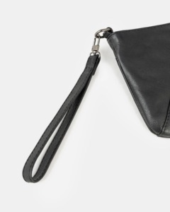 Sac à main convertible en bandoulière pour femme, en cuir noir, motif bonbon, deux sangles, fermeture éclair, petit sac à main à bandoulière, pochette - Product Image 5