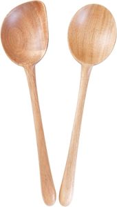 Cuillère en bois faite à la main de qualité supérieure pour l'alimentation des bébés et des enfants Outil de cuisine écologique naturel sûr et non toxique - Product Image 4