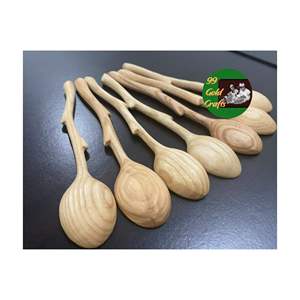 Cuillère en bois de qualité supérieure en gros du Vietnam Ustensile de cuisine artisanal durable pour la cuisine, le service et les coffrets cadeaux - Product Image 3