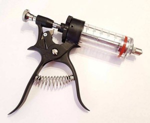 Jeringa Veterinaria Premium para Animales Grandes, Multidosis, Automática, con Dosis Ajustable, 30 ml, 50 ml, Reutilizable, Duradera, para Ganado - Product Image 4