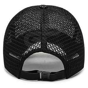 Nueva gorra de béisbol con logotipo personalizado con espalda de malla y cierre Snapback ajustable para hombres y mujeres - Product Image 5