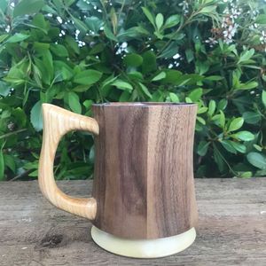 TASSE DE BIÈRE EN BOIS DE BAMBOU DÉCORATIF Forme personnalisée Tasse à eau de haute qualité Café Boisson Occasion de Noël - Product Image 6