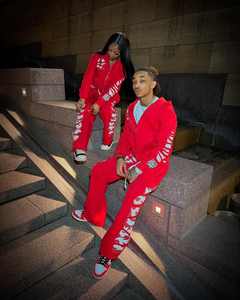 Streetwear personnalisé en coton éponge sérigraphié survêtements clous bouton triple couche taille sale lavage fermeture éclair survêtements pour hommes - Product Image 6