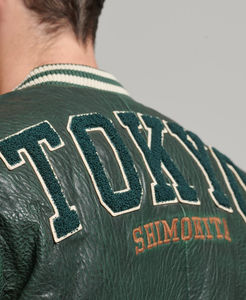 2026 Wholesale Trending Chenille Patches Stand Front Letterman College Bomber Baseball Pilot Winter Warm Outerwear Plus Size - Product Image 6