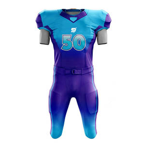 Uniforme de Fútbol Americano de Manga Corta, Talla Grande, Ajuste Equilibrado, Transpirable, con Tela Elástica y de Larga Duración - Product Image 1