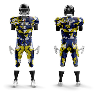 Hot Sale Custom Logo American <b>Football</b> Jersey Set for Boys Factory Rate Breathable Uniforms Plus Size Low <b>Price</b> Short Sleeves - Product Image 1