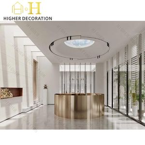 Diseño de Vitrina de Oficina de Lujo en Estilo Minimalista con Madera de Roble para Suites Ejecutivas y Salas de Exhibición de Alta Gama - Product Image 5