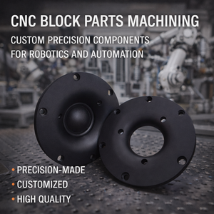 ชิ้นส่วนบล็อกสแตนเลสที่ผลิตด้วยเครื่อง CNC Wire EDM ชิ้นส่วนที่มีความแม่นยำสูง พร้อมบริการเจาะและเจาะรู สำหรับงานกลึงในหุ่นยนต์ - Product Image 3