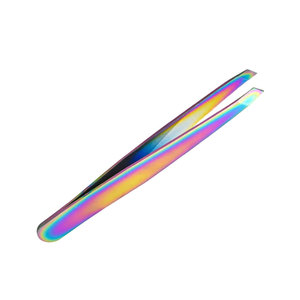 Pince à épiler professionnelle pour sourcils et cils, à pointe inclinée, en acier inoxydable, pour l'épilation et l'entretien, outil de beauté, Pakistan - Product Image 2