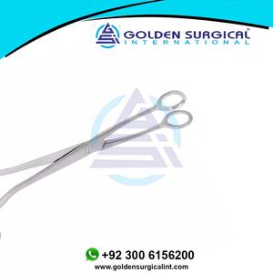 Fórceps de sujeción de esponja Kelly Uterine Polypus Organ Grasping Tissue y instrumentos de ginecología 320mm - Product Image 5