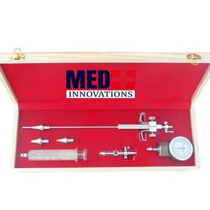 Schultze Salpingograph HSG Set Salpingograph con manómetro, catéter tubárico y conos pequeños, medianos y grandes, ginecología - Product Image 6