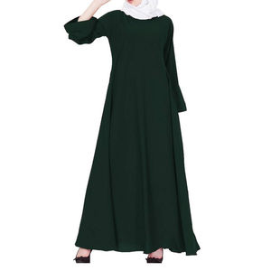 2023 nouveau style islamique extensible Hijab plaqué Abaya sport hijab vert teint porter femmes surdimensionné corps couverture musulman abaya - Product Image 3