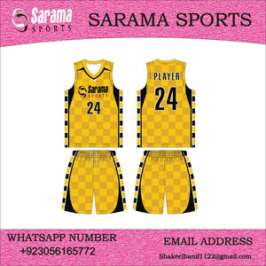 Maillot de basket-ball en polyester 100% uni par sublimation Derniers vêtements de sport Uniforme de basket-ball Uniforme de basket-ball bon marché, - Product Image 5