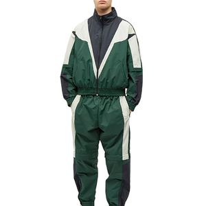 Prince Industry 2026 nueva llegada conjunto cortavientos de dos piezas personalizado Casual tubería trabajo Nylon dos piezas chaqueta conjuntos cortos - Product Image 1