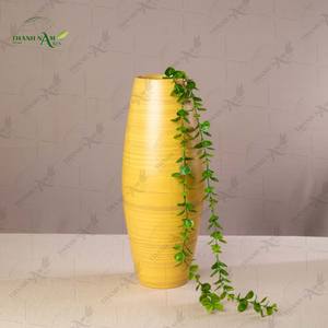 Vase de table en bambou enroulé personnalisable fait à la main - Décoration écologique et durable par Thanh Nam Arts JSC - Product Image 5