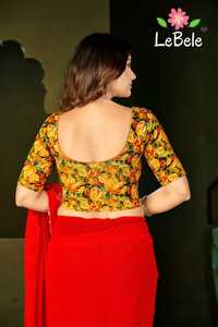 Blusa Elástica de Talla Grande para Mujer, Blusa Sari Cómoda para Uso Diario con Tela de Primera Calidad - Product Image 2