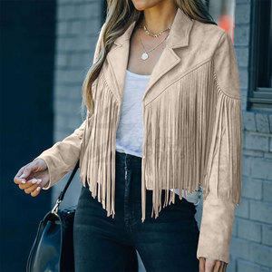 Chaqueta de mujer a la moda de último diseño, precio al por mayor, chaquetas occidentales de cuero transpirables para mujer más vendidas - Product Image 3