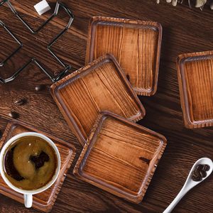 Sophisticated Handcrafted Walnut <b>Wooden</b> Coasters Elegant <b>Mat</b>/Pad Set for Home Decor and <b>Table</b> Decoration - Product Image 3