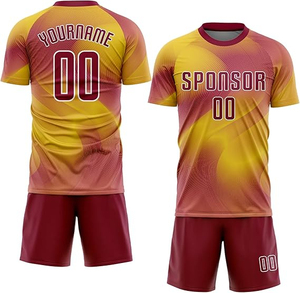 Conjuntos de Camisetas de Fútbol para Adultos, Transpirables, de Secado Rápido, Ligeras, con Nombre Personalizado, Unisex, Cuello en V, Manga Corta, Uniformes de Fútbol sin Costuras - Product Image 1