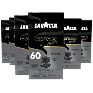 Cápsulas de Aluminio Lavazza Espresso Maestro Ristretto, Espresso Oscuro, Mezcla de Arábica y Robusta (60 Cápsulas) - Product Image 6