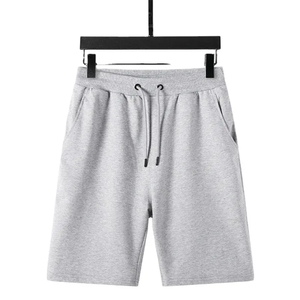 Pantalones cortos de Jersey de algodón de alta calidad para hombres 100% algodón con bolsillos laterales logotipos impresos personalizados ropa casual pantalones cortos para hombres - Product Image 1