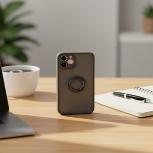 เคสโทรศัพท์ DAM TPU แบบเรียบ ดีไซน์เรียบง่าย พร้อมวงแหวนแม่เหล็กและที่จับโทรศัพท์ ป้องกันการกระแทก สำหรับ 13 Mini - Product Image 3