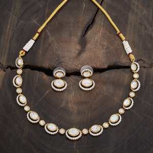 Kundan Necklace 176350 Elegant <b>Wedding</b> <b>Accessory</b> - Product Image 2