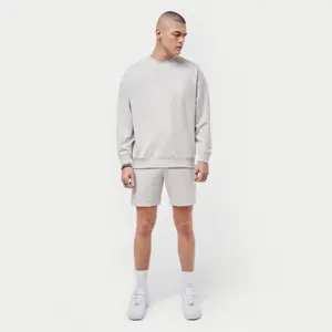 Custom Blank Crewneck Sweatshirt Long Sleeve Cotton Men Sweatshirt Heavy Weight Custom Plus Size Men's Hoodies Sweatshirts