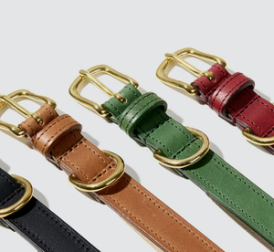 Collier de chien en cuir noir | Petit, moyen et grand collier de chien pour lévrier et Whippet - Product Image 3