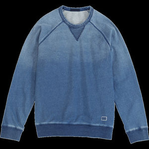 OEM Fabricante Basics Sudaderas de cuello redondo Desgastado Imprimir Logo Vintage Lavado Mock Neck Sudadera algodón mezclado - Product Image 6