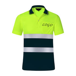 Chaleco de Seguridad de Alta Visibilidad Personalizable con Logotipo, Impermeable, Talla Grande, Camiseta Polo de Manga Corta, Ropa de Trabajo Hecha de Poliéster Reflectante - Product Image 6