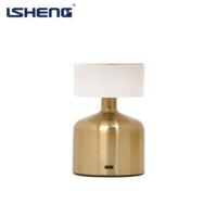 Lampe de table LED rechargeable à commande tactile, 3 températures de couleur, gradation progressive, sans fil, en métal, pour chevet ou bureau