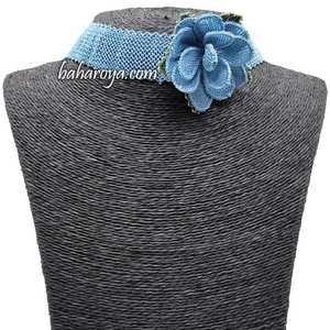 Abierto Mavi İğne Oyası Tasma Adalet Gül Kolye Collar abierto de moda con Adalet Gül - Product Image 1
