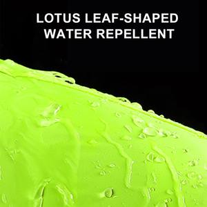 Veste de pluie en PVC vert pour adultes, logo personnalisé, longue, respirante, réfléchissante, imperméable, de sécurité, coupe-vent, durable - Product Image 4