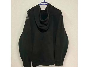 Sweat à capuche matelassé d'hiver délavé à l'acide avec logo, 100% coton, imprimé personnalisé et brodé en 3D, vente en gros - Product Image 2