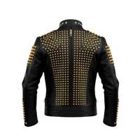 Chaqueta Retro de Piel de Oveja para Hombre, Estilo Rock N Roll Gótico, Casual, Holgada, Talla Grande, con Diamantes, de Goldmine High Street