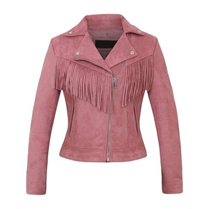 Veste en daim pour femme, design personnalisé, nouvelle collection, haute qualité, manches longues, confortable à porter, vestes en daim pour femme - Product Image 1