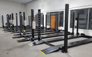 Elevadores de coches de 4 postes de primera calidad en venta, ideales para uso en garajes, fabricados por las mejores marcas. - Product Image 5