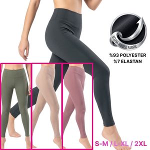 Leggings Deportivos de Cintura Alta para Mujer, Tejidos con Rayas, Elásticos, Hasta el Tobillo, Antibacterianos y Ecológicos - Product Image 1