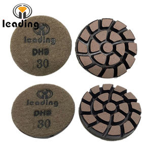 Disque de polissage hybride en cuivre, segmenté en spirale, 76x10mm, pour utilisation humide et sèche, pour sols en béton et terrazzo - Product Image 2