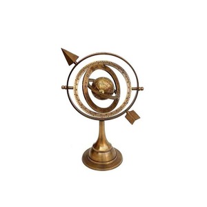 Globo decorativo náutico de plata armilar náutico con base de mármol coleccionable náutico a la venta al precio más bajo - Product Image 5