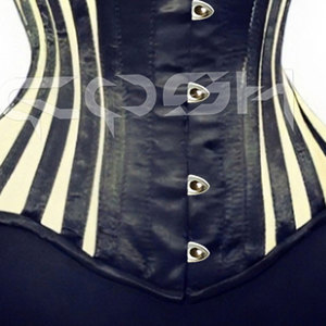 Corsé de Cintura con Varillas de Acero, Estilo Satinado a Rayas, para Suministro al por Mayor y OEM - Product Image 4