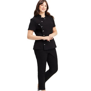 2025 uniforme médico para mujer, conjuntos de exfoliación de enfermería, exfoliante elástico, manga corta, Joggers médicos, uniformes de clínica, ropa - Product Image 2