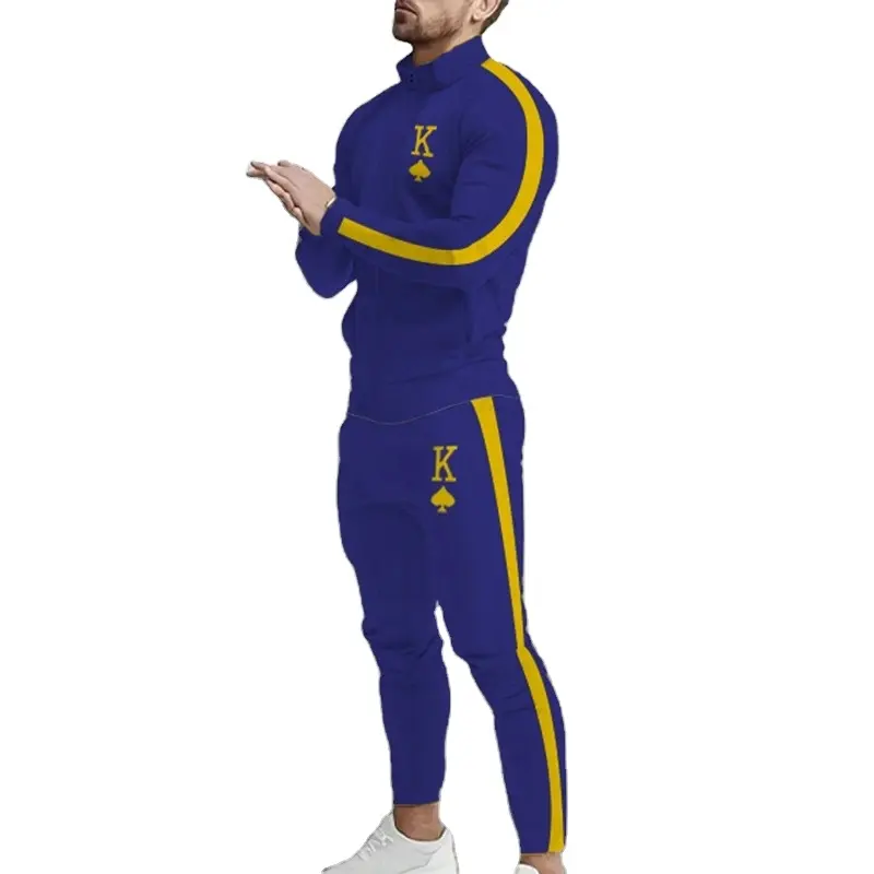 Printemps et automne décontracté hommes survêtement veste haut en coton et pantalon Bruce Lee Style Badminton uniforme vêtements de course