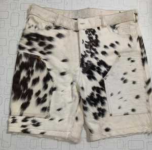 Pantalones Cortos Casuales de Hombre Personalizados de Piel con Pelo de Vaca en la Cintura Media, Transpirables, con Cordón, Tejidos, de Secado Rápido y con Bolsillos Laterales - Product Image 6