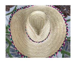 หมวกฟางจากเวียดนามหมวกชายหาดทำด้วยมือระดับพรีเมียมพร้อมผ้าสีสันสดใสเหมาะสำหรับการส่งออก - Product Image 2